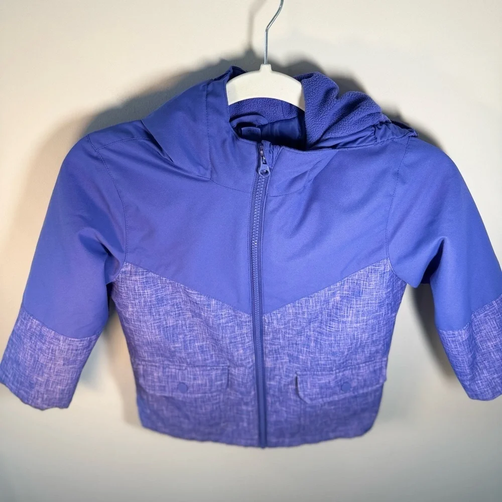 Swiss Tech Kids Waterproof Purple Girls Hooded Coat size 5T